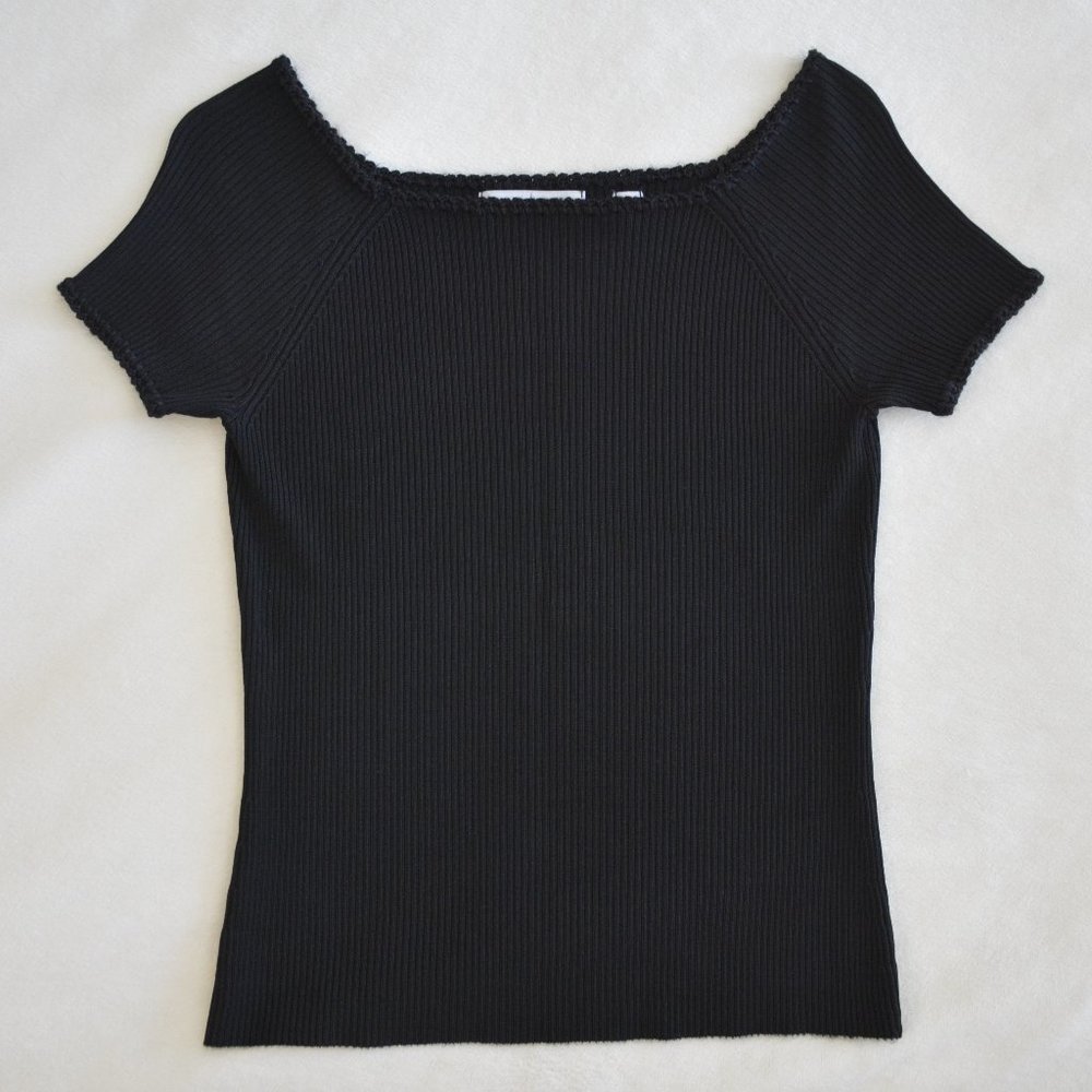 White House Black Market Stretchable Black Top
